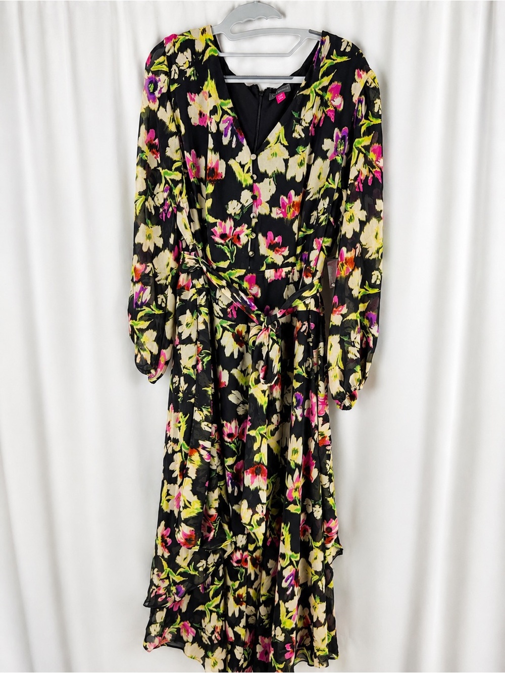 Vince Camuto New Romantic Floral Maxi Dress | NWT | Tie Waist | 3X